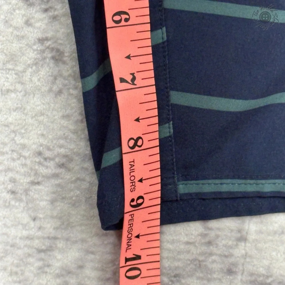 Patagonia‎ Men's Board Shorts 34 Navy Striped Drawstring Surf Swim *READ*